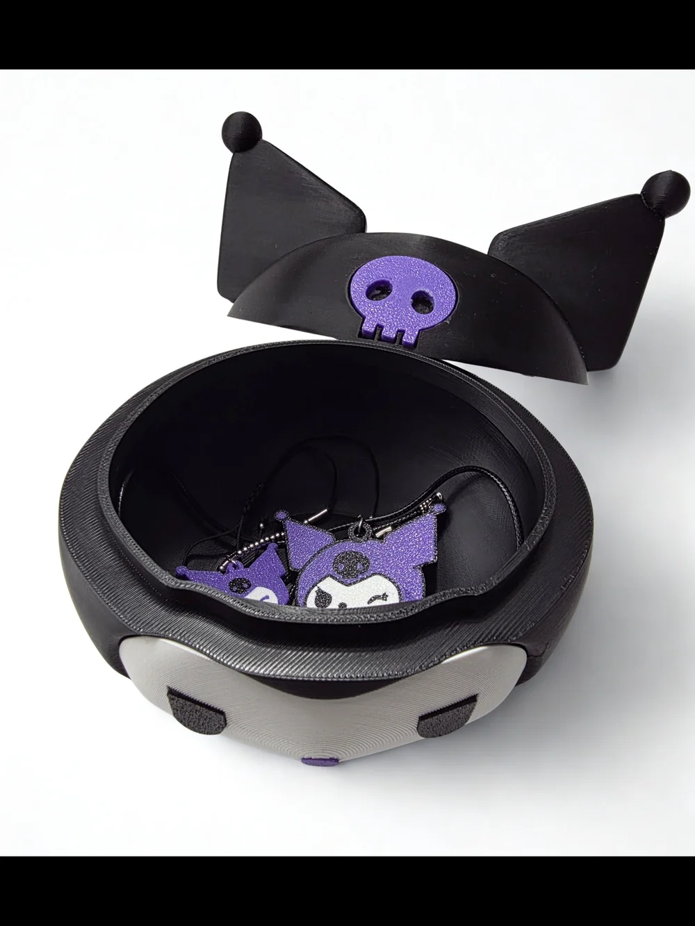 Kuromi Inspired Purple & Black Character Jewelry Set